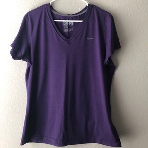 Purple Nike Dri-fit top